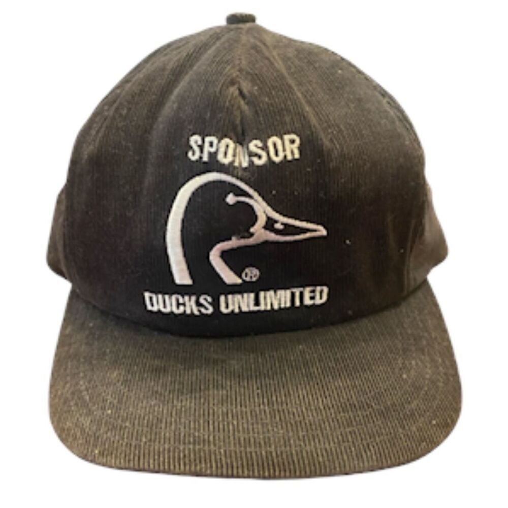 Ducks Unlimited Sponsor Cap Corduroy Gray/Blue Adjustable
